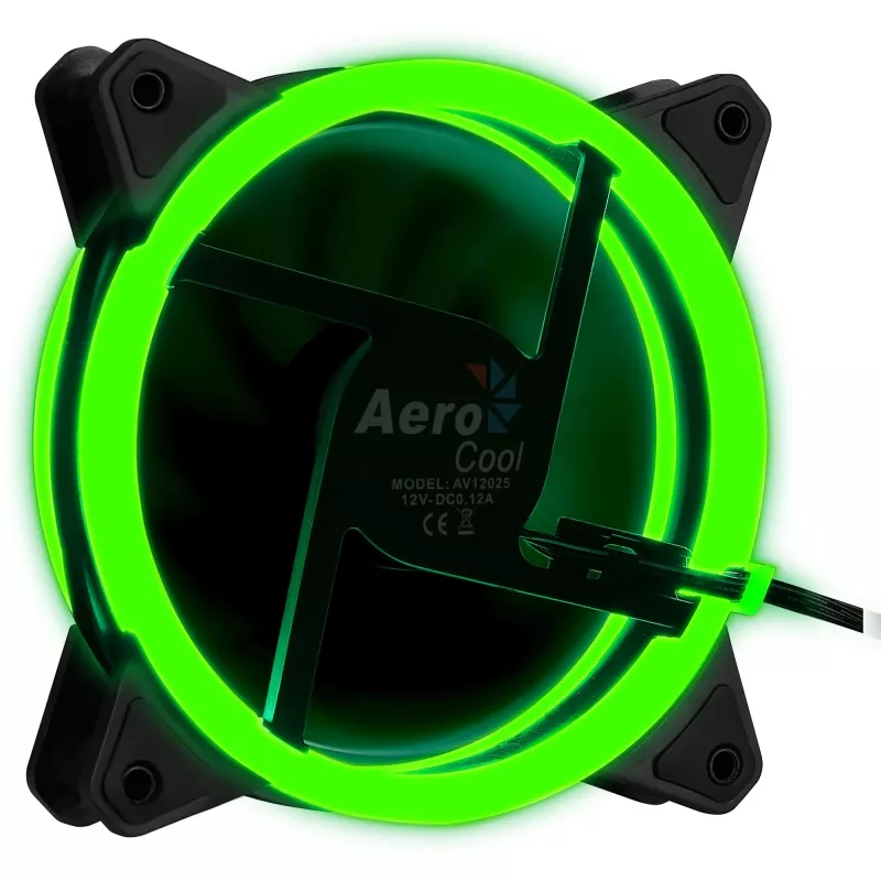 Aerocool Rev RGB Datordatora ventilators 12 cm Melns