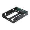 QNAP QDA-A2AR - Internes RAID-Gehäuse - 3.5 to 2 x 2.5 (8,9 cm bis 2 x 6,4 cm) - RAID 0, 1, JBOD - SATA 6Gb/s