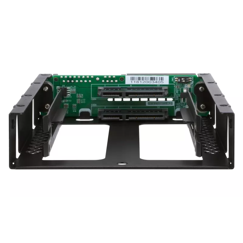 QNAP QDA-A2AR - Internes RAID-Gehäuse - 3.5 to 2 x 2.5 (8,9 cm bis 2 x 6,4 cm) - RAID 0, 1, JBOD - SATA 6Gb/s