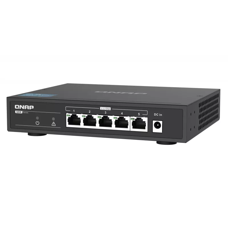 QNAP QSW-1105-5T 5 portu neapkalpojams komutators, 5x 2.5GbE
