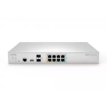 EnGenius mākonī pārvaldīta drošības tīkla vārteja 2 x 2,5 GbE LAN un 6 x 2,5 GbE WAN un 2 SFP+ porti