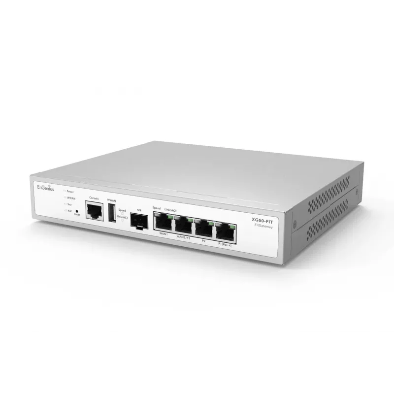 EnGenius FitXpress pārvaldīta tīkla vārteja 2 x GbE LAN & 2 x GbE WAN & 1 SFP ports