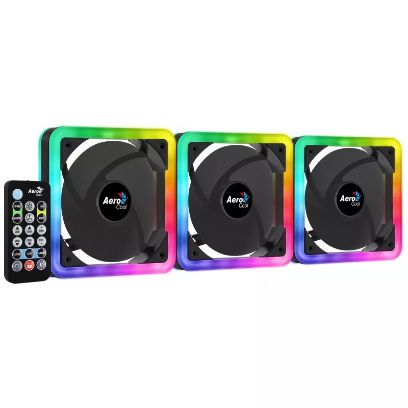 Aerocool Edge 14 Pro datora korpusa ventilators 14 cm melns