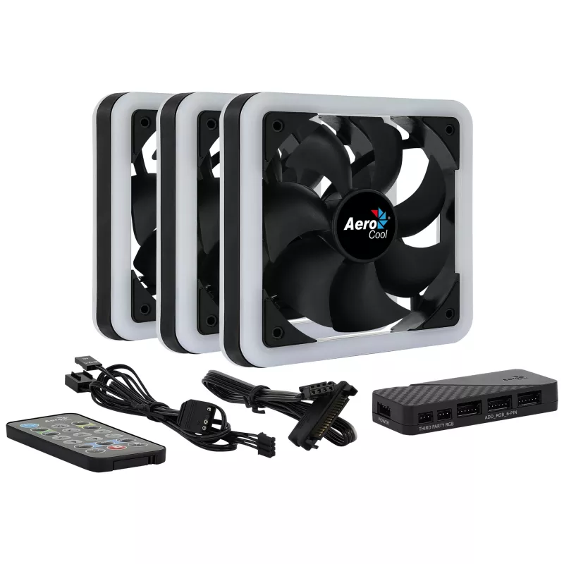 Aerocool Edge 14 Pro datora korpusa ventilators 14 cm melns