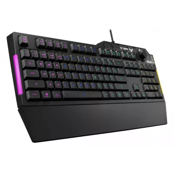 ASUS TUF Gaming K1 tastatūra USB melna pilnizmēra RGB LED