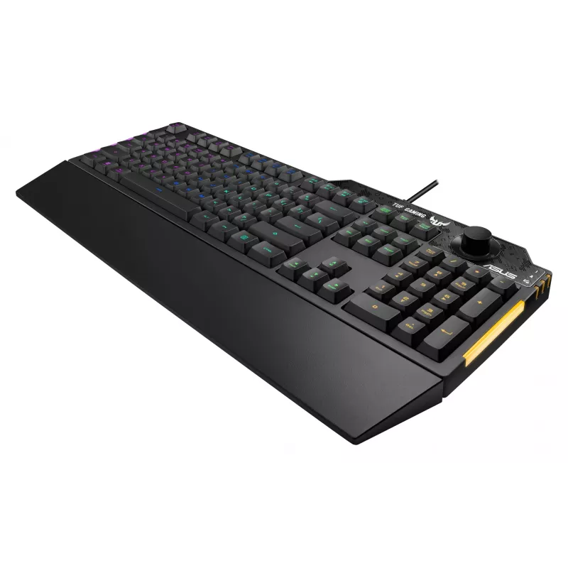 ASUS TUF Gaming K1 tastatūra USB melna pilnizmēra RGB LED