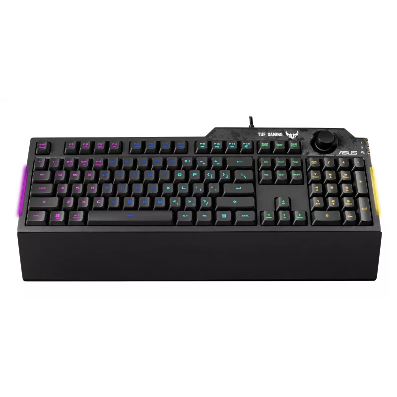 ASUS TUF Gaming K1 tastatūra USB melna pilnizmēra RGB LED