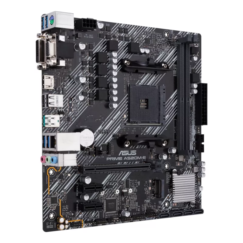 Mātesplate ASUS PRIME A520M-E/CSM, AMD A520, Socket AM4, micro ATX