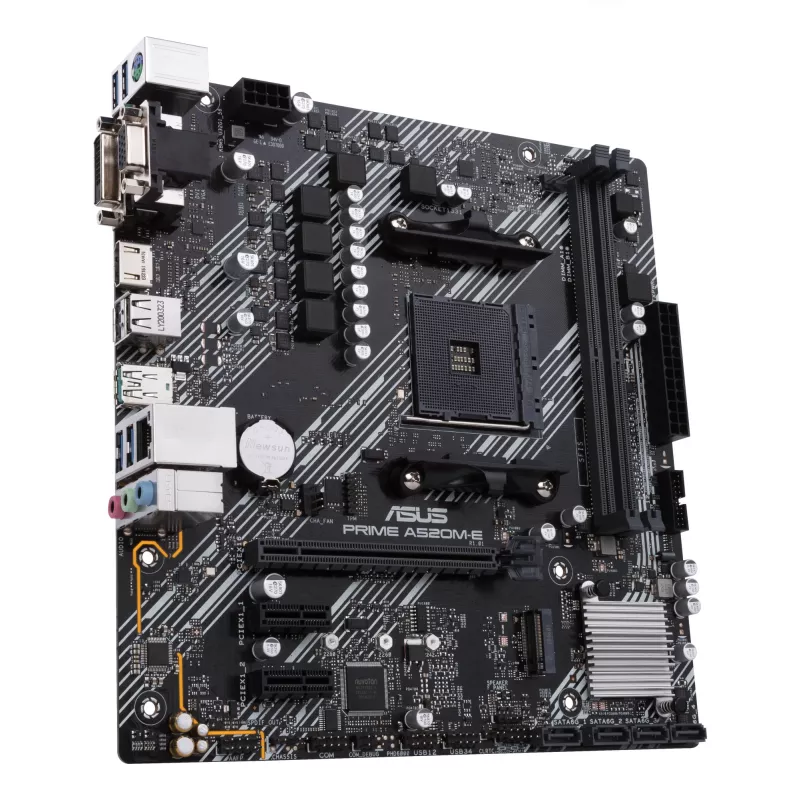 Mātesplate ASUS PRIME A520M-E/CSM, AMD A520, Socket AM4, micro ATX