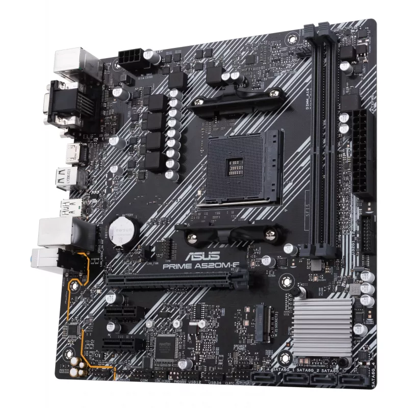 Mātesplate ASUS PRIME A520M-E/CSM, AMD A520, Socket AM4, micro ATX