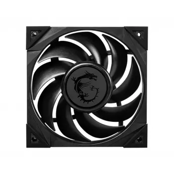 MSI MEG SILENT GALE P12 Premium Silent Fan '120mm, PWM, Balanced Static Pressure airflow, LCP Fan Blade, HDB Bearing, Anti-Vibration pads, 300mm kabelis'