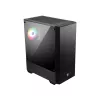MSI MAG FORGE 111R Mid Tower spēļu datora korpuss 'Melns, 1x 120 mm ARGB PWM ventilators, 1-6 ARGB centrmezgls, Mystic Light Sync, rūdīta stikla panelis, ATX, mATX, mini-ITX'