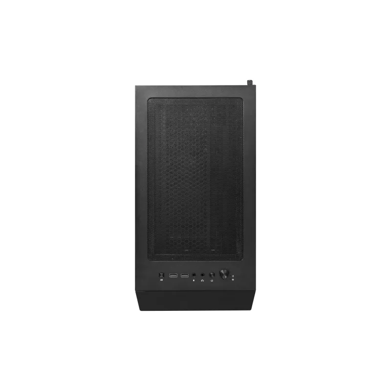 MSI MAG FORGE 111R Mid Tower spēļu datora korpuss 'Melns, 1x 120 mm ARGB PWM ventilators, 1-6 ARGB centrmezgls, Mystic Light Sync, rūdīta stikla panelis, ATX, mATX, mini-ITX'