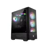 MSI MAG FORGE 111R Mid Tower spēļu datora korpuss 'Melns, 1x 120 mm ARGB PWM ventilators, 1-6 ARGB centrmezgls, Mystic Light Sync, rūdīta stikla panelis, ATX, mATX, mini-ITX'