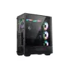 MSI MAG FORGE 111R Mid Tower spēļu datora korpuss 'Melns, 1x 120 mm ARGB PWM ventilators, 1-6 ARGB centrmezgls, Mystic Light Sync, rūdīta stikla panelis, ATX, mATX, mini-ITX'