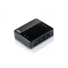 ATEN 4-portu USB 3.0 perifērijas koplietošanas ierīce, 5 Gbit/s, Micro-USB Type-B, Melna, Plastmasa, 0 - 40 °C, -20 - 60 °C