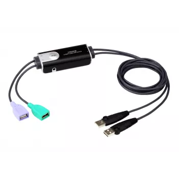 KM slēdzis ATEN 2-portu USB Boundless kabelis CS62KM