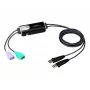 KM slēdzis ATEN 2-portu USB Boundless kabelis CS62KM