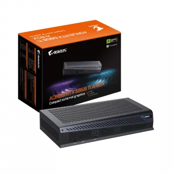 GIGABYTE AORUS RTX 5060 Ti AI BOX — 16 GB GDDR7, 128 bitu, PCIe 5.0, 2572 MHz grafiskā karte