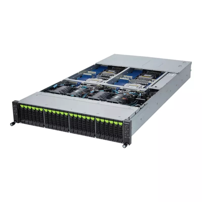 GIGABYTE H273 LGA 6096 Rack (2U) Melns