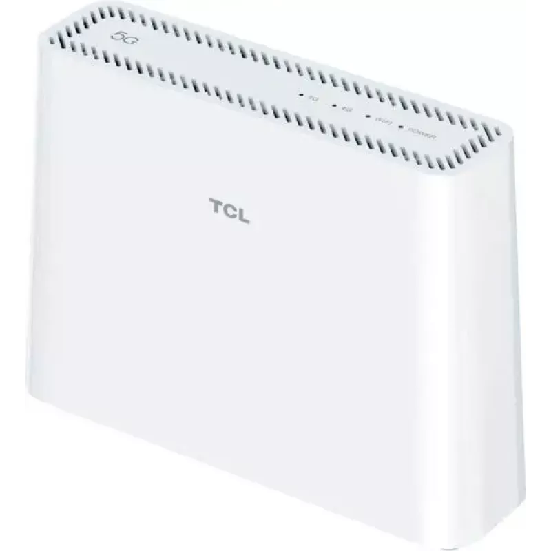 Mobilā tīkla maršrutētājs JetWorld TCL LINKHUB HH515L — divjoslu Wi‑Fi 2,4/5 GHz, 3000 Mb/s, Gigabit Ethernet, 4G/5G (Sub6), Micro-USB, balts