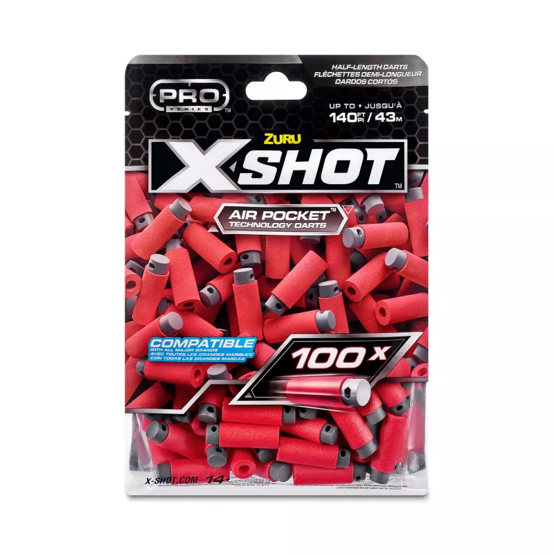 XSHOT Pro Series Half-Length Darts Refill komplekts (100 Darts) ZURU