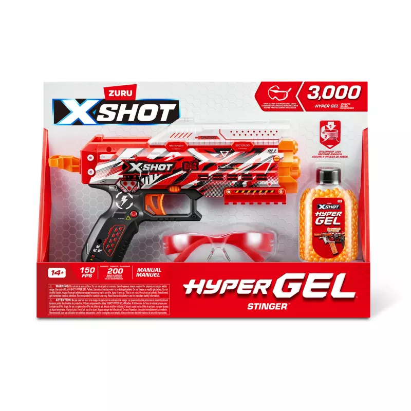 XSHOT Hyper Gel Stinger Blaster (3 000 Hyper Gel granulu) ZURU