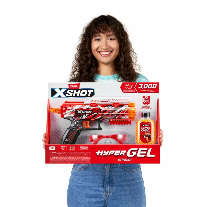 XSHOT Hyper Gel Stinger Blaster (3 000 Hyper Gel granulu) ZURU