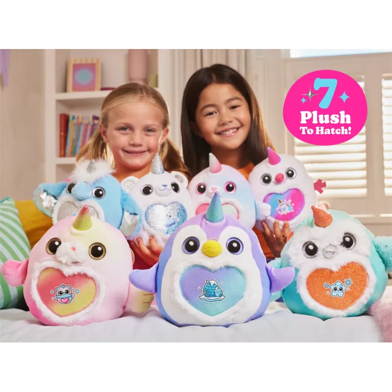 Plīša rotaļlieta Zuru Rainbocorns Eggzania Frozen Mania — dzīvnieku plīša figūriņa, daudzkrāsains, piemērots bērniem no 3 gadu vecuma
