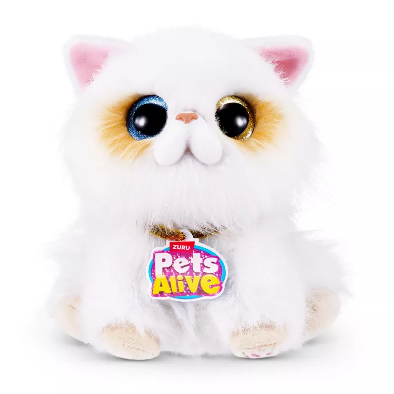 Rotaļu kaķis Zuru Pets Alive Smitten Kittens Series 2 — interaktīva skanoša rotaļlieta, piemērota no 3 gadu vecuma, AAA baterijas