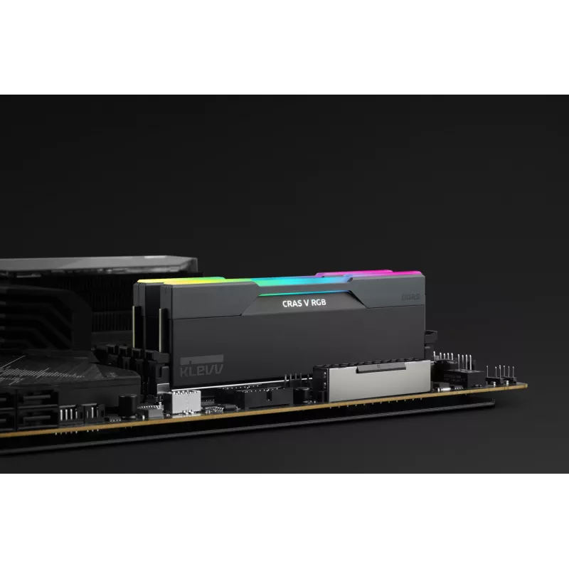 Klevv 64 GB (2 x 32 GB) 6000 MHz CL30 DDR5 spēļu operatīvās atmiņas modulis 30-36-36-76 CRAS V RGB