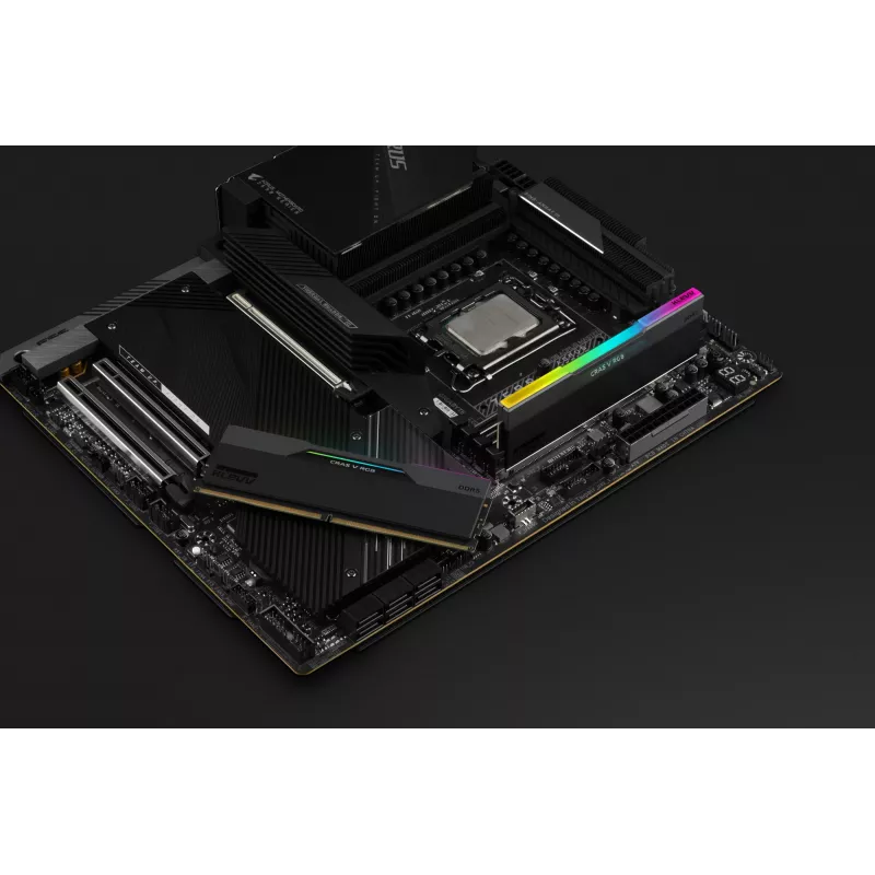 Klevv 64 GB (2 x 32 GB) 6000 MHz CL30 DDR5 spēļu operatīvās atmiņas modulis 30-36-36-76 CRAS V RGB