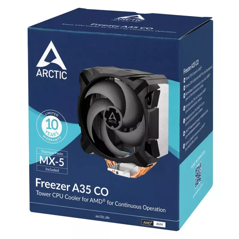 Dzesētājs ARCTIC Freezer A35 CO AMD torņa procesora dzesētājs 200-1800 apgr./min 0,3 soni