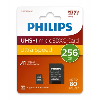 Philips FM25MP45B/00 atmiņas karte 256 GB MicroSDHC UHS-I Klase 10