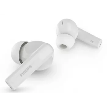 Bezvadu austiņas Philips TAT2520WT/00 — Bluetooth, zvaniem un mūzikai, 20–20000 Hz, 10 m diapazons, balta, 40 g
