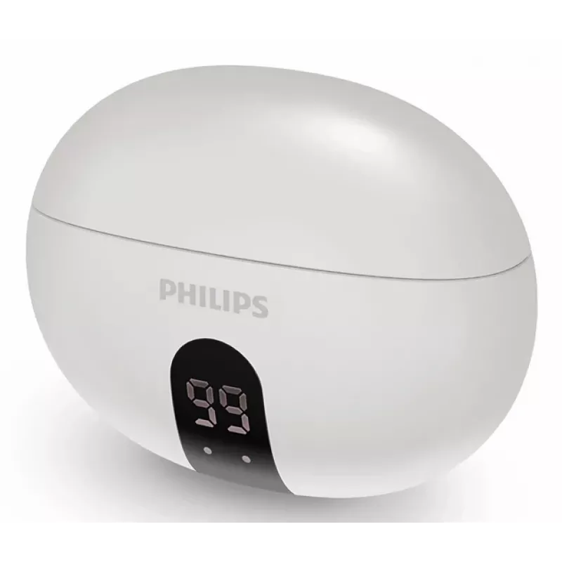 Bezvadu austiņas Philips TAT2520WT/00 — Bluetooth, zvaniem un mūzikai, 20–20000 Hz, 10 m diapazons, balta, 40 g