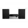 Mājas audio mikrosistēma Philips TAM4205M2/12 — 80 W RMS, 2 ceļu skaļruņi, Bluetooth, FM, LED displejs, paplātes diska ielāde (Melns/Sudraba)