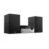Mājas audio mikrosistēma Philips TAM4205M2/12 — 80 W RMS, 2 ceļu skaļruņi, Bluetooth, FM, LED displejs, paplātes diska ielāde (Melns/Sudraba)