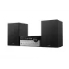 Mājas audio mikrosistēma Philips TAM4205M2/12 — 80 W RMS, 2 ceļu skaļruņi, Bluetooth, FM, LED displejs, paplātes diska ielāde (Melns/Sudraba)