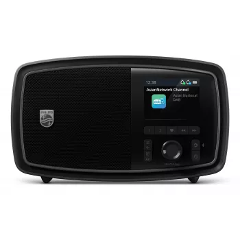 Philips TAV2000DB pārnēsājams analogais un digitālais radio, melns