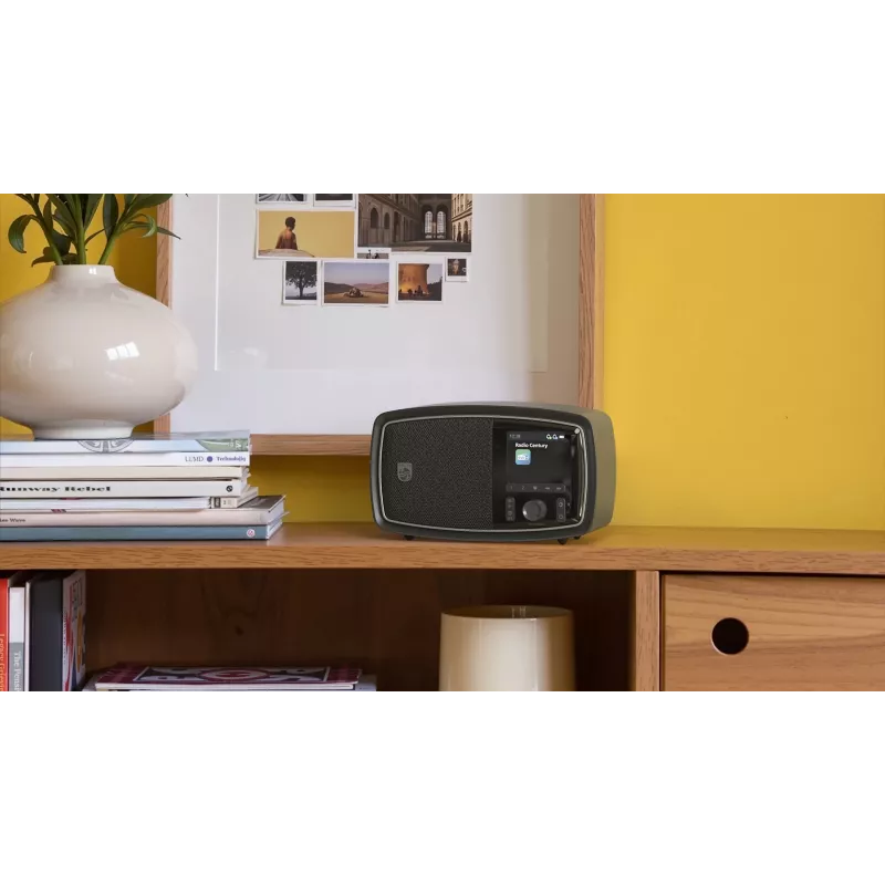 Philips TAV2000DB pārnēsājams analogais un digitālais radio, melns