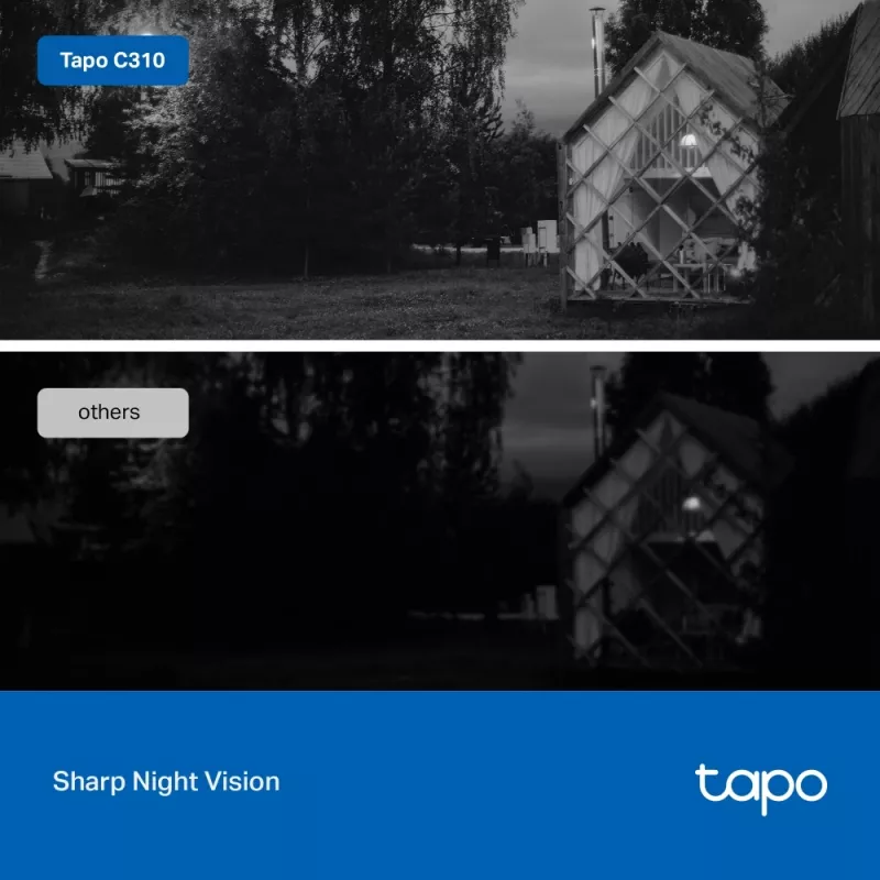 TP-Link Tapo āra drošības Wi-Fi kamera, IP drošības kamera, Āra, Vadu un bezvadu, CE, NCC, Uz sienas, Balta