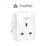 Viedā kontaktligzda TP‑Link Tapo Mini P110M — Wi‑Fi/Bluetooth iekštelpu viedā ligzda, 16 A, 100–240 V, 3680 W, balta