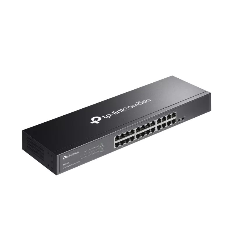 TP-Link Omada DS1024G tīkla slēdzis Nepārvaldīts Gigabit Ethernet (10/100/1000) 1U Melns