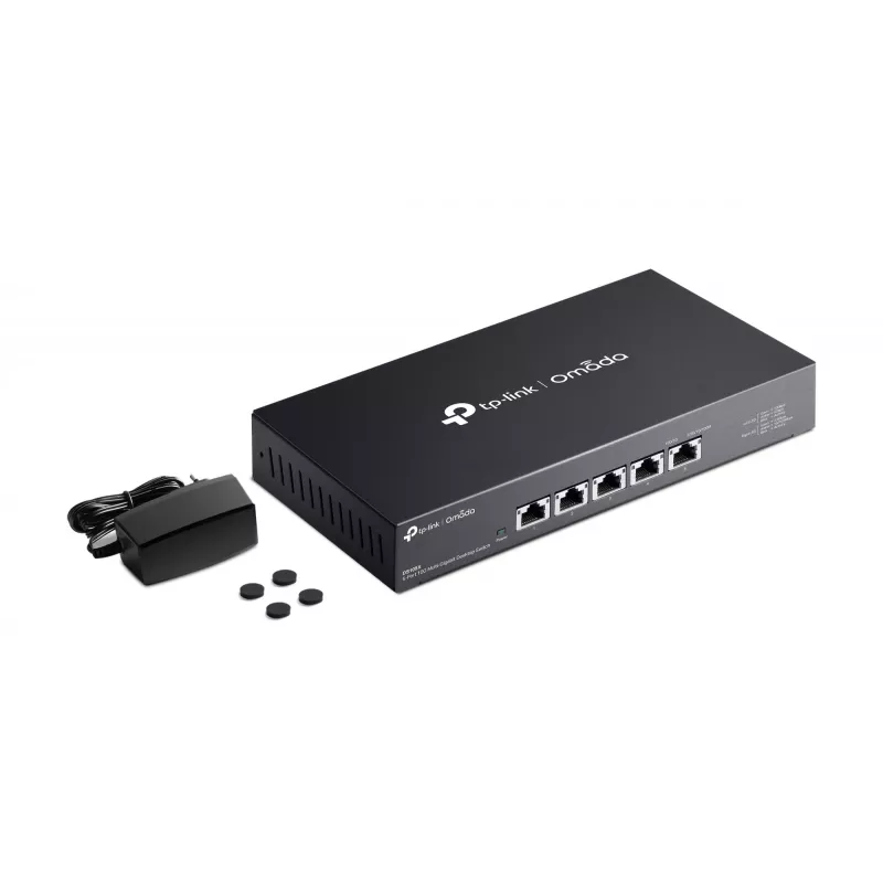 TP-Link Omada DS105X tīkla komutators Nevadāms 10G Ethernet (100/1000/10000) Melns
