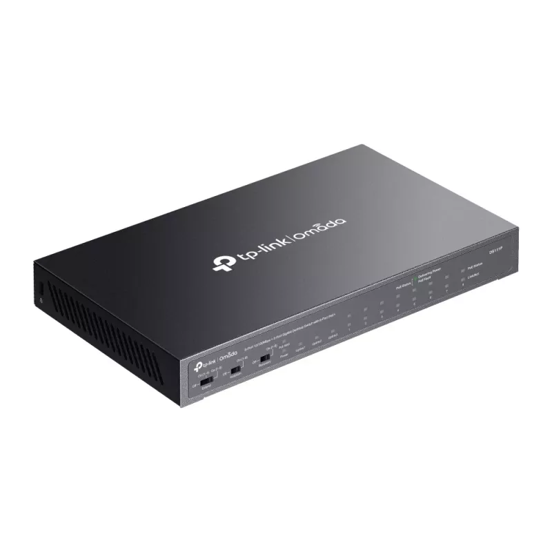 TP-Link Omada DS111P tīkla slēdzis Nepārvaldāms Ātrā Ethernet (10/100) Barošana caur Ethernet (PoE) Melns