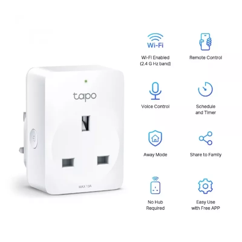 Viedā Wi-Fi kontaktligzda TP-Link Tapo Mini P100