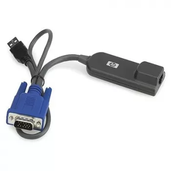HP KVM CAT5 1 iepakojumā USB saskarnes adapteris tīkla kabelis