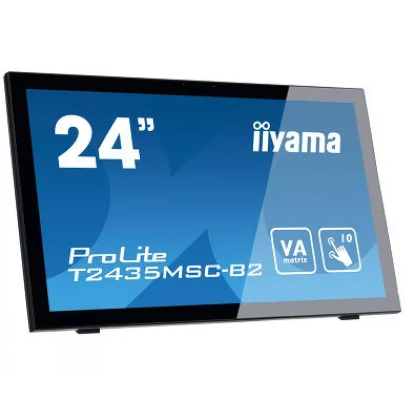 iiyama ProLite T2435MSC-B2 datoru monitors 59,9 cm (23,6 collas) 1920 x 1080 pikseļi Full HD LED skārienjūtīgs melns