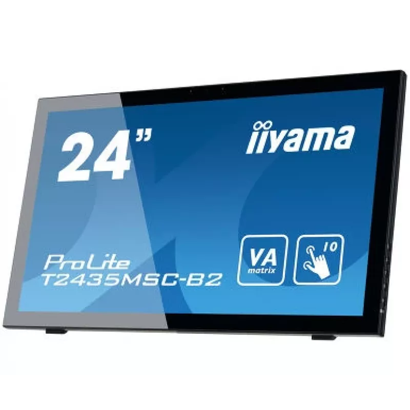 iiyama ProLite T2435MSC-B2 datoru monitors 59,9 cm (23,6 collas) 1920 x 1080 pikseļi Full HD LED skārienjūtīgs melns